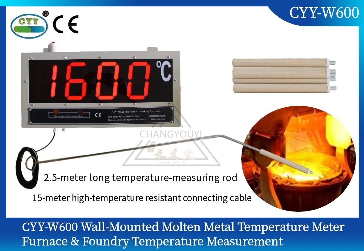 CYY-W600 Wall-Mounted Molten Metal Temperature Meter ，Furnace & Foundry Temperature Measurement.jpg
